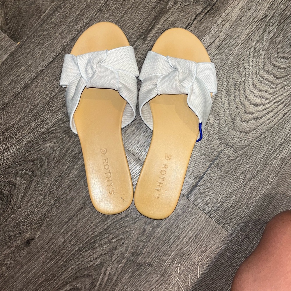 Rothy's White Women's Slide Sandals